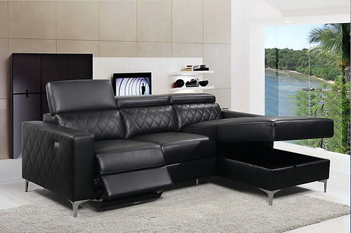 Sectional Sofa Bed (PU-Power) RHF IF-9020