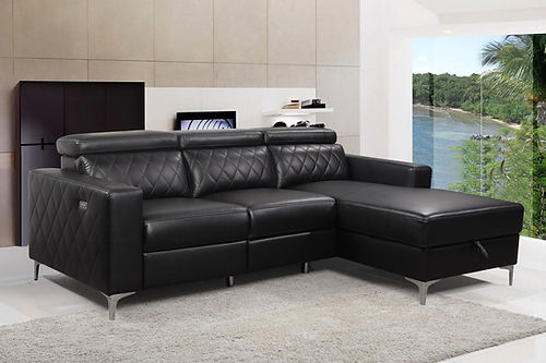 Sectional Sofa Bed (PU-Power) RHF IF-9020