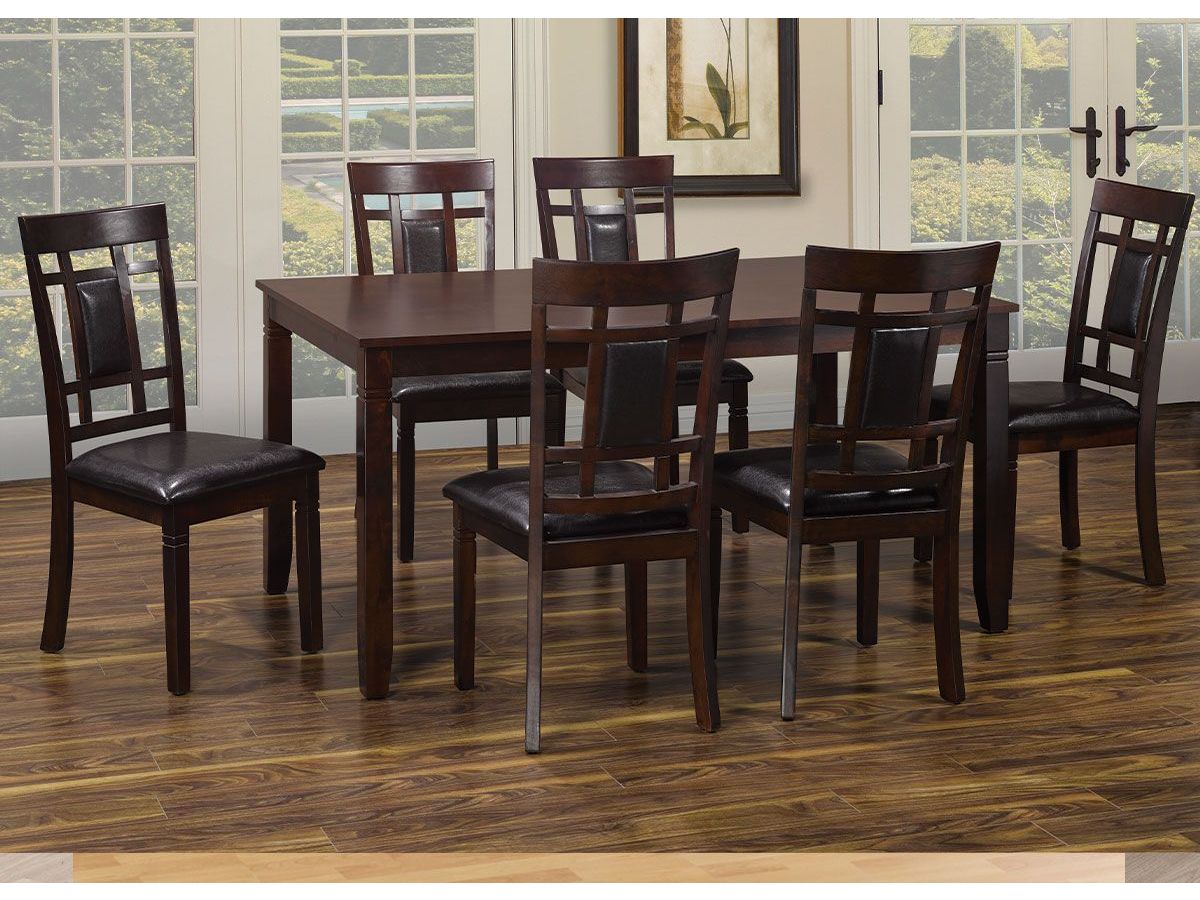 Viola Espresso 7-Piece Dinette Set