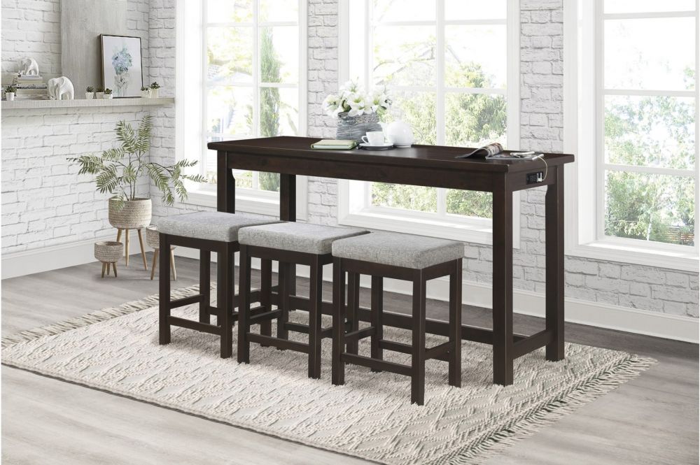 4-Piece Pack Counter Height Set | 4 Colours Available M-5713ES