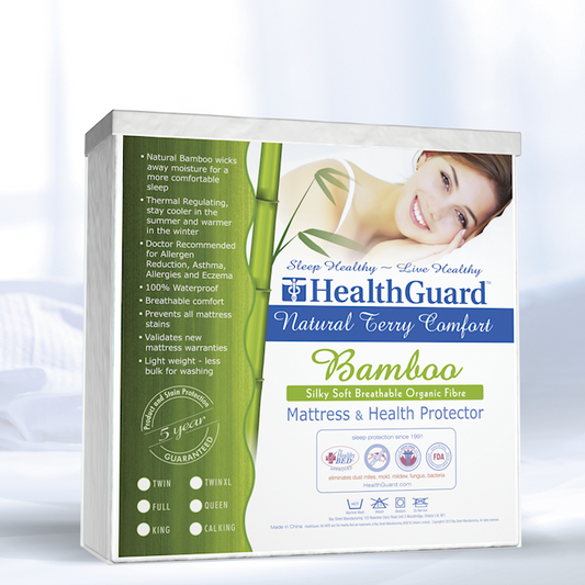 HealthGuard™ Bamboo Terry Mattress Cover
