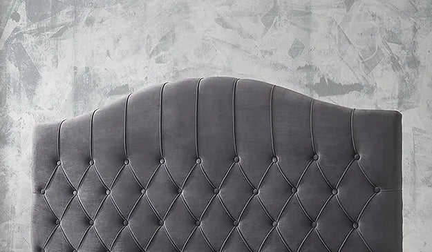 Jessica Bed in Velvet Grey