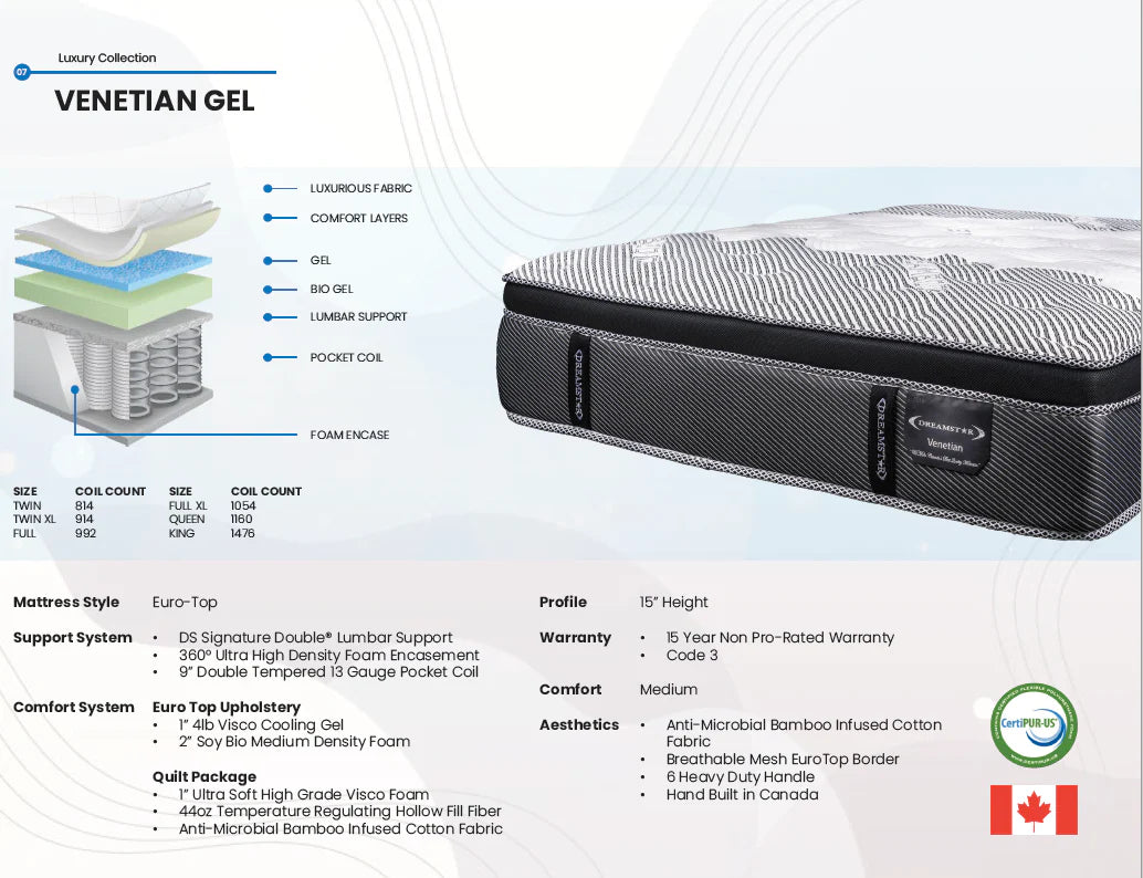 Dreamstar Venetian Gel Mattress