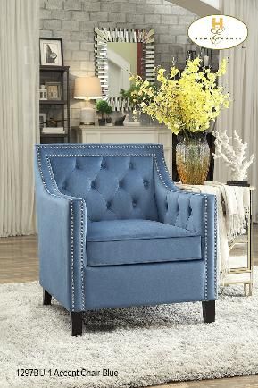 Accent Chair featuring tufted back and nail head accents MA10 1297