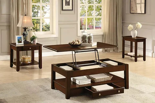 Wooden Coffee Table Set with Lift Coffee Table IF-2032