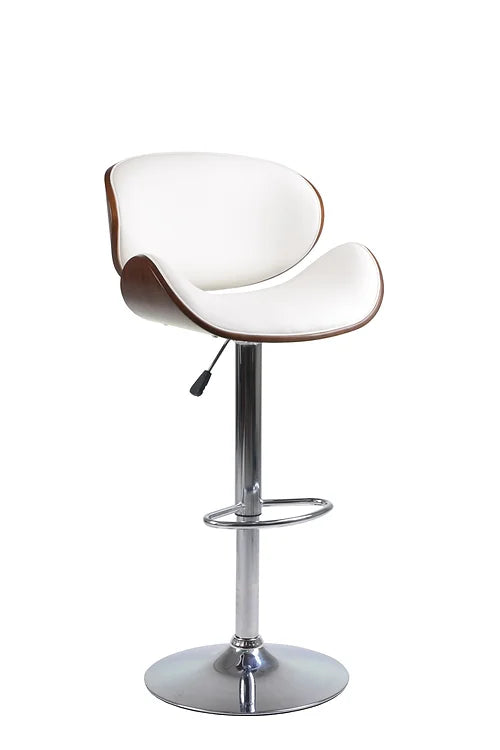Adjustable Height Bar Stool - White ST-7511