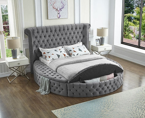 Grey Velvet Bed IF 5770