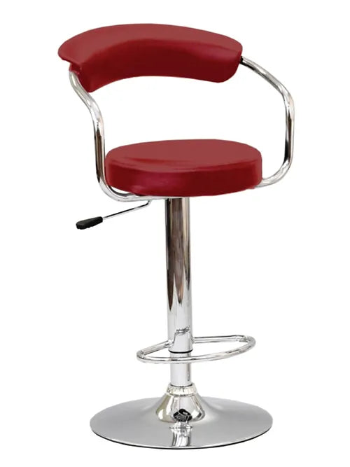 ST-7500-R Red PU Adjustable Bar stool