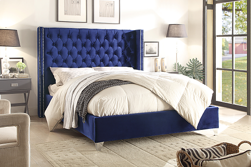 Blue Velvet Bed IF 5891