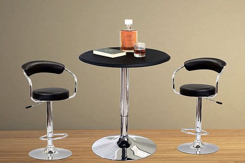 3 PC Bar Set With Adjustable Height Table & Chair IF05-T-135 ST-7500 B