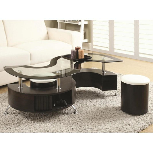 IF-2050  Coffee Table with 2 Stools and Storage