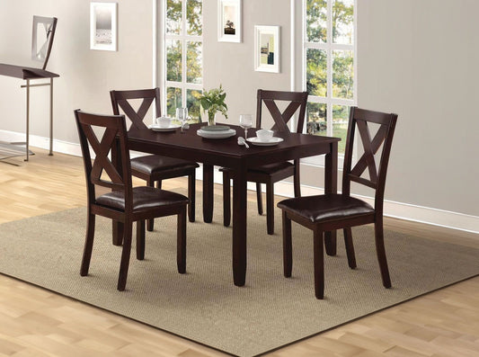 Poppy Espresso 5-Piece Dinette KW365