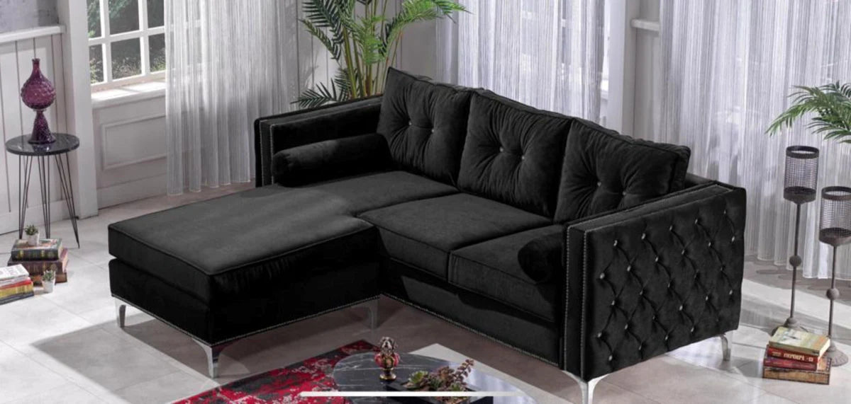 Alaska Sectional Sofa - Black Velvet BGTI365