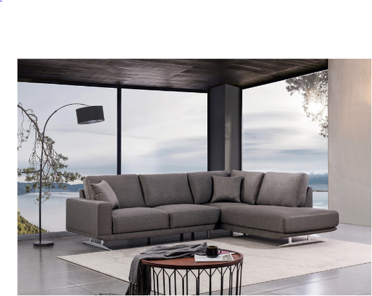 2-Piece Sectional With Right Side Chaise In Charcoal Grey 96223GYSSR MZ365