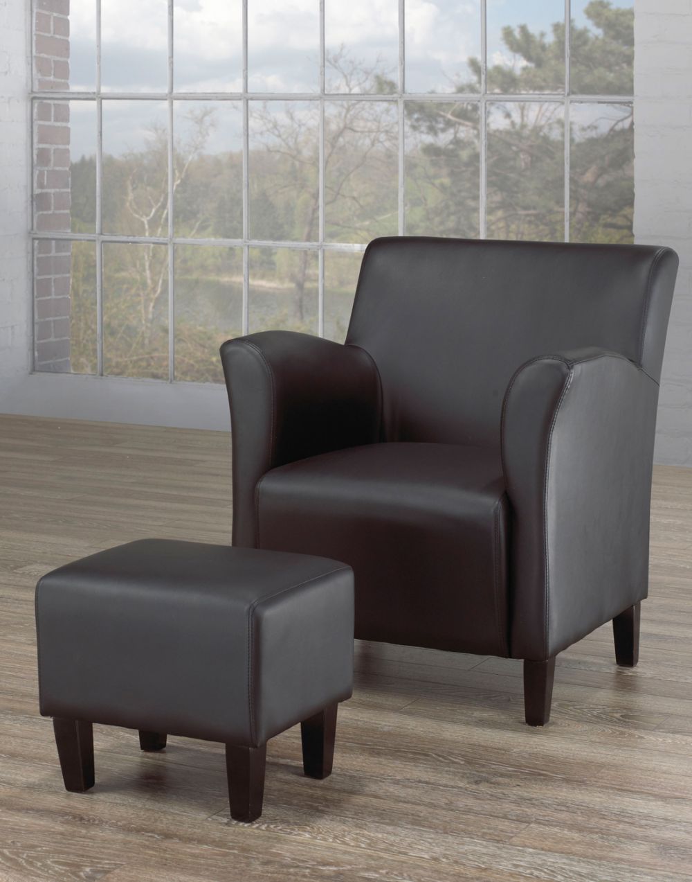 IF-662B -Tub Chair With Matching Ottoman