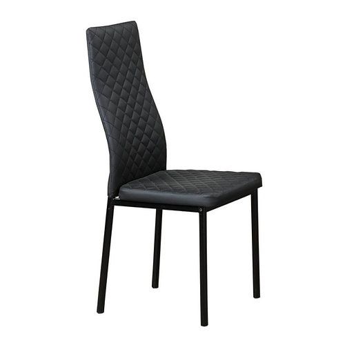 Black Chair With Diamond Pattern Stitching IF05 -C-5059