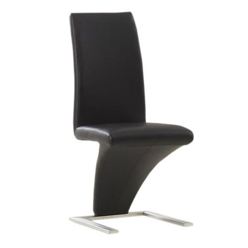 Black ‘Z’ Shaped Chair With Chrome Legs IF05 C-1785