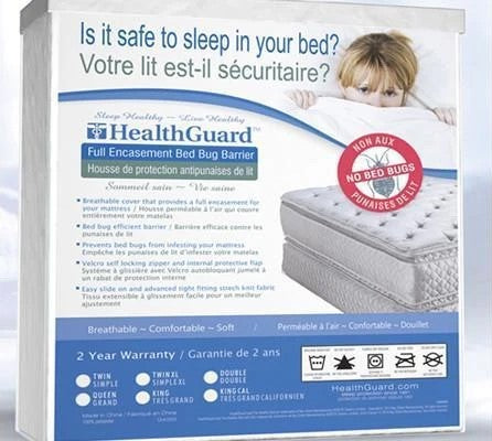 HealthGuard™ Full Encasement Bed Bug Barrier