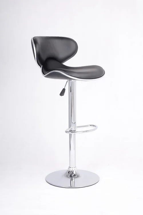 Adjustable Bar Stool - Black and Chrome ST-7700