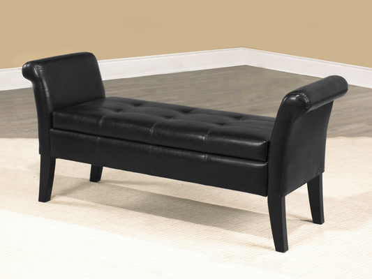 Black Storage Bench IF-668-BK