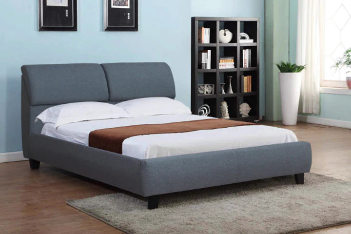 Grey Fabric Bed Double / Queen IF193-G