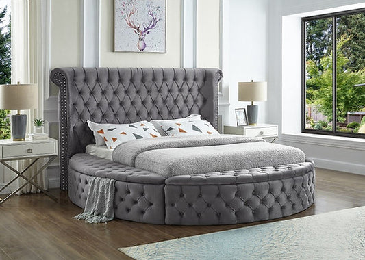 Grey Velvet Bed IF 5770