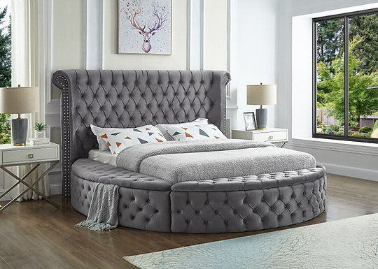 Grey Velvet Bed IF 5770