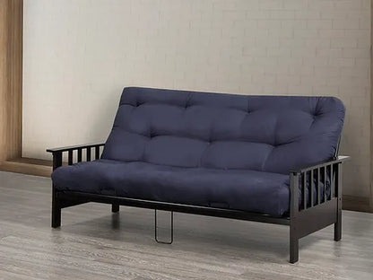 IF 245 Metal Futon Frame With Espresso Wooden Arms