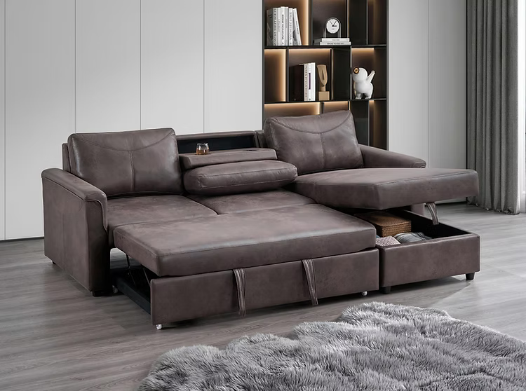 IF-9076 RHF Sofa Bed Sectional