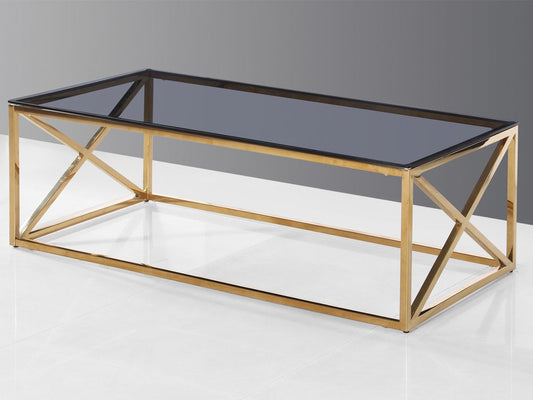 GOLD COFFEE TABLE PALMA