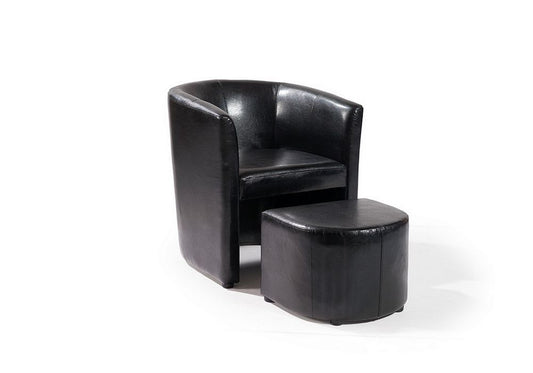 H1207: TUB CHAIR WITH OTTOMAN