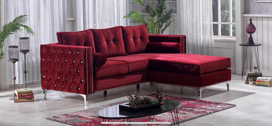 Alaska Sectional Sofa - Red Velvet BGTI365