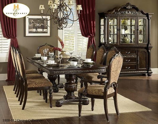MA10 1808-112 Dining Table With 8 Chairs