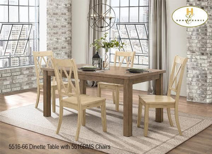 MA10 5516-66 5 PC Wooden Dining Set