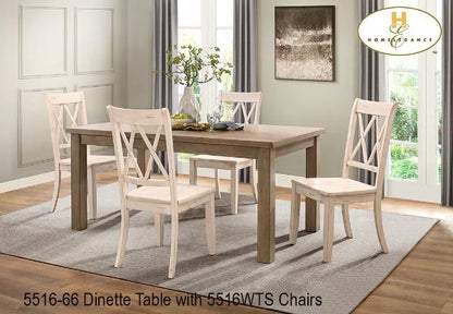 MA10 5516-66 5 PC Wooden Dining Set